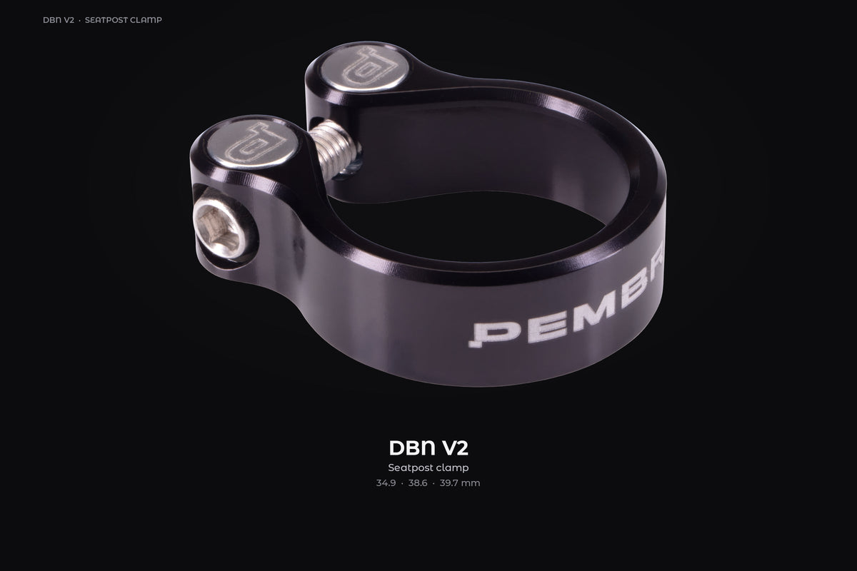 PEMBREE DBN V2 seatpost clamp — sizes 34.9, 38.6 and 39.7 mm