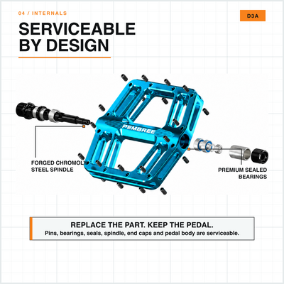 D3A Mountain Bike Pedals